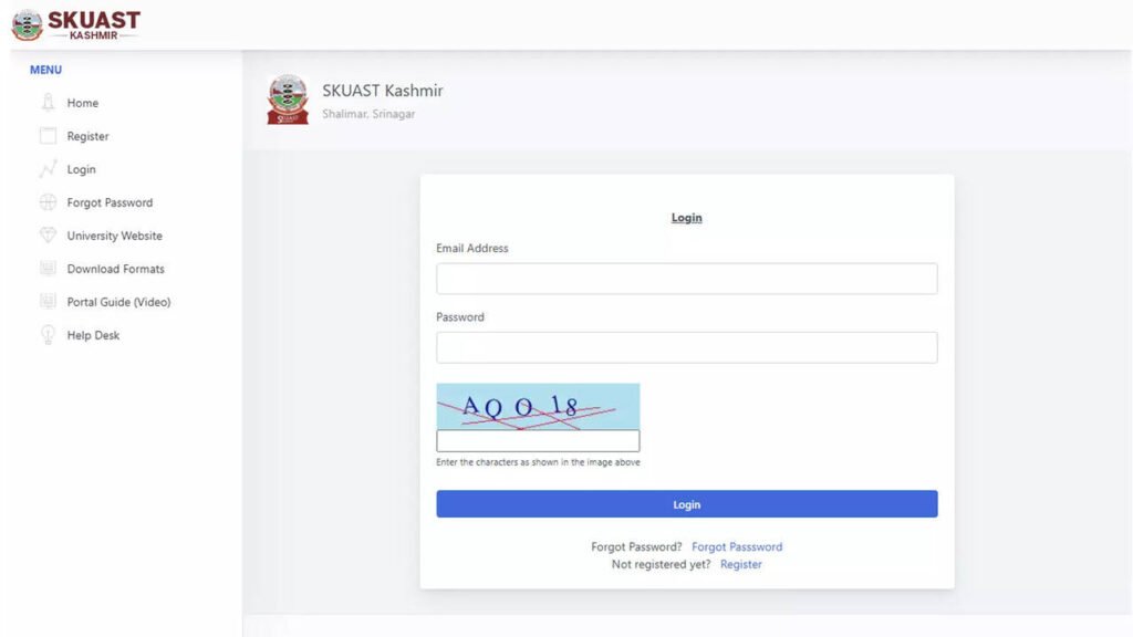 SKUAST कश्मीर रिजल्ट 2025