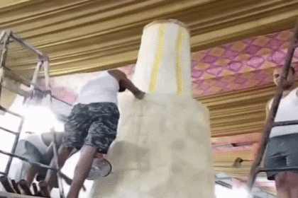 जैन तीर्थंकर भगवान पार्श्वनाथ का मोक्ष कल्याणक आज: 600 किलो शक्कर से बनाया 23 फीट का विशाल लाडू