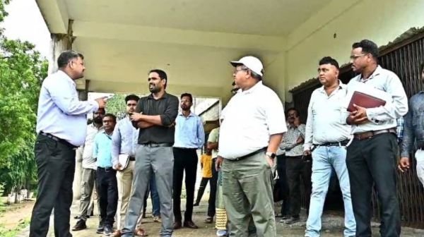 Dhamtari: Inspection of big railway line in Raipur-Dhamtari