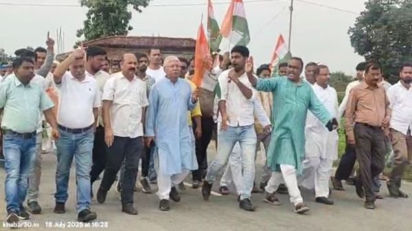 Congress district president made serious allegations in Ramanujganj