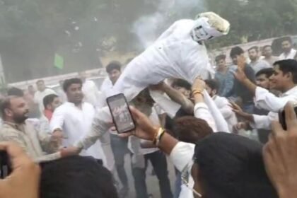 Raipur: Congress's attack against ED, protest outside ED office