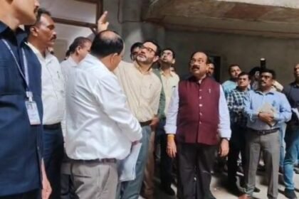 Raipur: Deputy Chief Minister Arun Saw inspected the Nava Raipur Assembly building