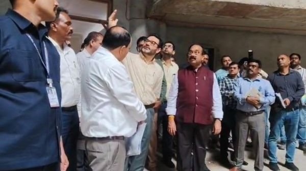 Raipur: Deputy Chief Minister Arun Saw inspected the Nava Raipur Assembly building