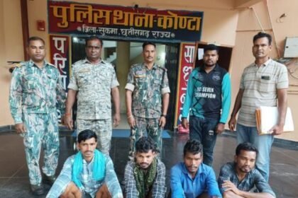 Sukma: Police got a big success, six Naxalites including two prize-winning ones arrested