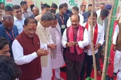 CM Vishnu Dev Sai planted a tree in the name of his mother in the new assembly building
