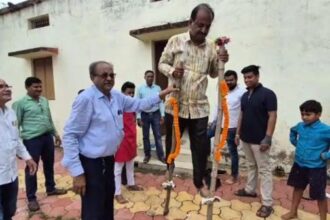 Congressmen celebrated Hareli festival with great enthusiasm in Durg