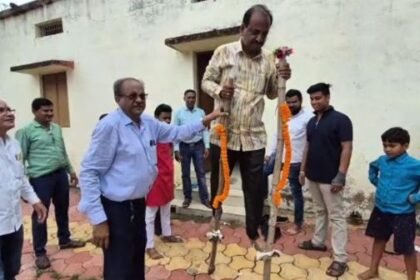 Congressmen celebrated Hareli festival with great enthusiasm in Durg