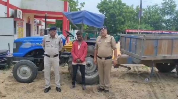 Tractor-trolley stolen from crusher mine, accused arrested