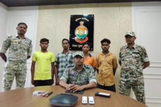 Four Naxalites of Jagargunda Area Committee arrested in Sukma