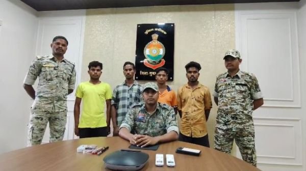Four Naxalites of Jagargunda Area Committee arrested in Sukma