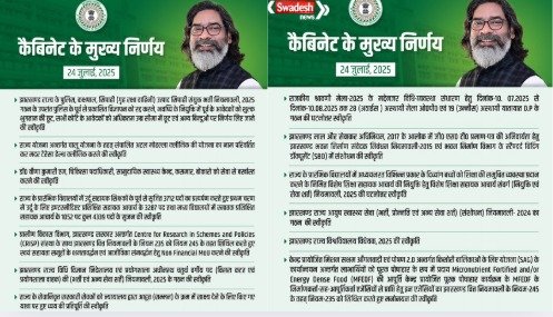 Cabinet meeting was held under the chairmanship of CM Hemant Soren, these important decisions were approved