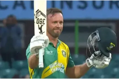 "41 की उम्र में एबी डिविलियर्स का तूफान, WCL में ठोके दो धमाकेदार शतक"