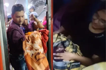 चलती ट्रेन में महिला ने दिया बच्चे को जन्म: ग्वालियर स्टेशन से पहले महिला यात्रियों ने कराई डिलीवरी