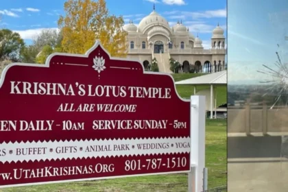 अमेरिका में फिर हिंदू मंदिर पर हमला: यूटा इस्कॉन मंदिर पर 30 राउंड फायरिंग, इमारत क्षतिग्रस्त