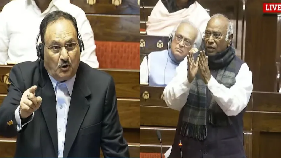 मल्लिकार्जुन खड़गे और जेपी नड्डा विवाद मल्लिकार्जुन खड़गे और जेपी नड्डा विवाद