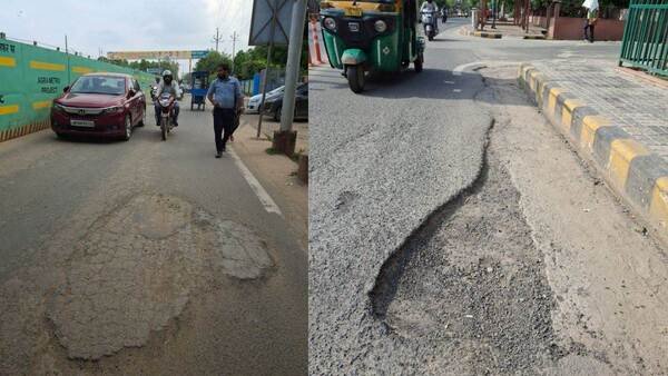 आगरा की लाइफलाइन एमजी रोड पर गड्ढे और जलभराव से लोगों की बढ़ी परेशानियां