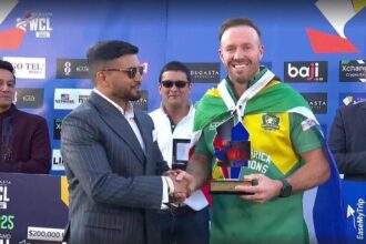 WCL 2025 Final: एबी डिविलियर्स की शतकीय पारी से साउथ अफ्रीका बना चैंपियन, पाकिस्तान को 9 विकेट से हराया