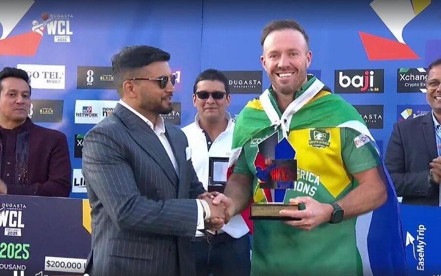 WCL 2025 Final: एबी डिविलियर्स की शतकीय पारी से साउथ अफ्रीका बना चैंपियन, पाकिस्तान को 9 विकेट से हराया
