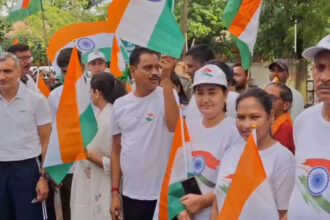 स्वतंत्रता दिवस से पहले बेमेतरा में स्वतंत्रता दौड़ और हर घर तिरंगा यात्रा का भव्य आयोजन