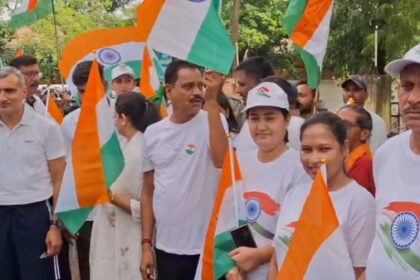 स्वतंत्रता दिवस से पहले बेमेतरा में स्वतंत्रता दौड़ और हर घर तिरंगा यात्रा का भव्य आयोजन