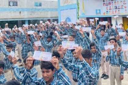 Historical achievement of ABVP Madhya Bharat in school membership campaign