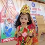 Colourful presentation by children of Anganwadi centres in Dantewada on Silver Jubilee year