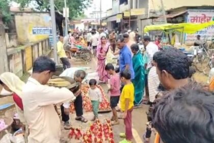 Pola festival was celebrated with great pomp in Chhattisgarh, clay bulls were worshipped