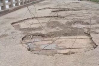 Bilaigarh: Salihaghat bridge built at a cost of crores is inviting accidents