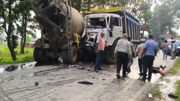 Korba: Fierce collision between a truck and a capsule vehicle, 2 people injured