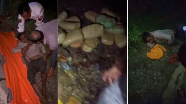 Big disclosure in Balrampur: After the accident, a huge amount of ganja was found in the tractor