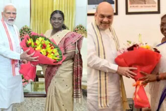 उपराष्ट्रपति चुनाव से पहले राष्ट्रपति मुर्मू से मिले पीएम मोदी और अमित शाह
