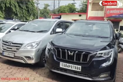 https://swadeshlive.com/raipur-vehicles-of-youths-involved-in-ruckus-at-rally-seized-15-arrested/