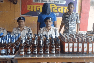 गोड्डा में अवैध शराब की बड़ी खेप पकड़ी गई: बिहार जा रही 683 बोतलें जब्त, एक गिरफ्तार