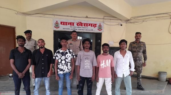 6 accused arrested for creating disturbance during Khairagarh Ganesh immersion