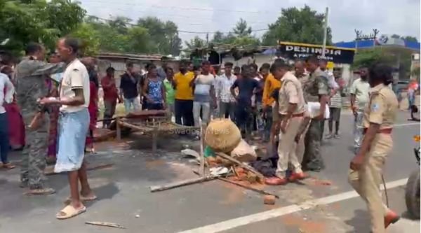 Land dispute in Giridih Sonbad caught fire