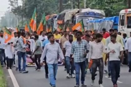 Bokaro: BJP's agitation intensifies over Surya Hasda encounter and RIMS to land dispute