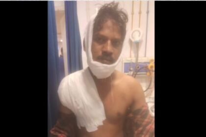 Accident in Bokaro Steel Plant, worker Dilip Manjhi narrowly escaped