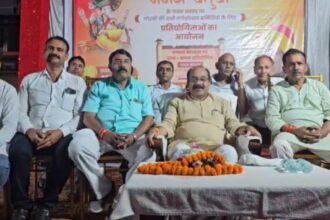 Deputy CM Arun Sao on Lormi tour, felicitates Ganesh Utsav committees