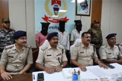 Hazaribagh: Three criminals planning a robbery arrested with weapons