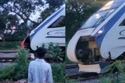 Vande Bharat Express collides with cow in Raipur, engine damaged and passengers panicked