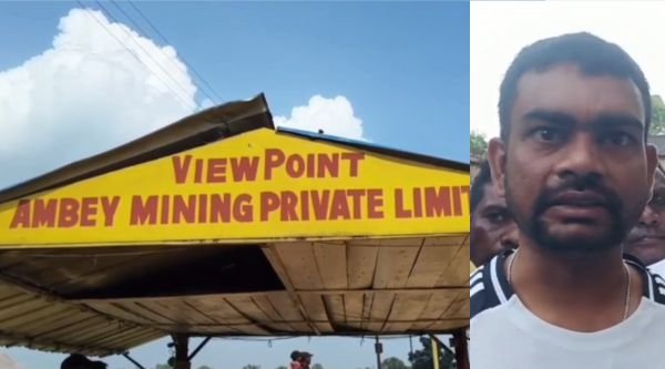 Relatives of the worker who died in the mine accident staged a sit-in protest with the body