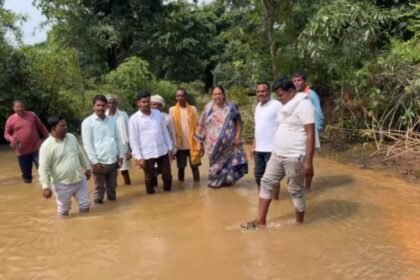 MLA stopped the river in Bhanupratappur, villagers have been demanding a bridge for years