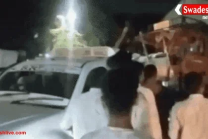 इंदौर में ट्रक ब्रेक फेल, कई वाहनों और लोगों को टक्कर; महिला घायल