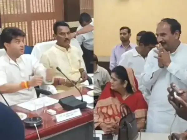 ग्वालियर में सिंधिया की समीक्षा बैठक: सभापति को लगाई फटकार, रेलवे स्टेशन निरीक्षण में दिए निर्देश