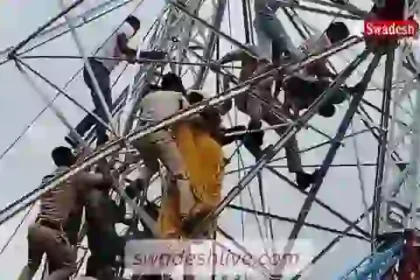 Raisen: Major accident averted, fairground swing loses balance, police vigilance saves many lives