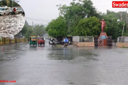 ग्वालियर में मानसून विदाई के बाद भी जमकर बरसात, फ्लाइट डायवर्ट, सड़कों पर जलभराव