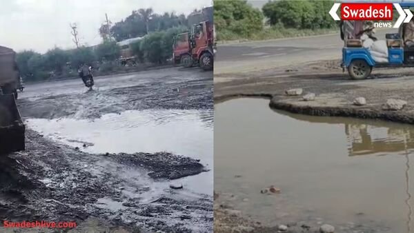 इंदौर और भोपाल की सड़कें तालाब में तब्दील, राहगीर हो रहे हादसे के शिकार