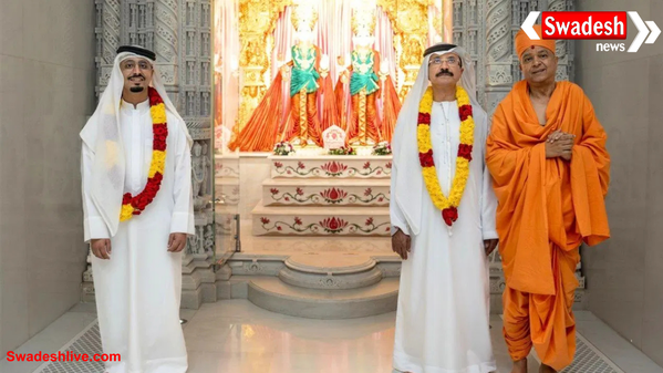 अबू धाबी BAPS मंदिर में सुल्तान अहमद बिन सुलायेम ने अनुभव किया अद्भुत सौंदर्य