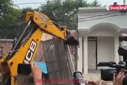 Bareilly: Bulldozer high drama, action taken on illegal construction of Maulana Tauqeer Raza's relative