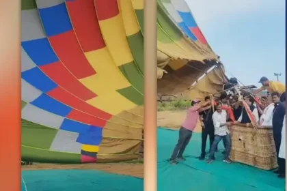मुख्यमंत्री डॉ.मोहन यादव के हॉट एयर बैलून में लगी आग, बड़ा हादसा टला